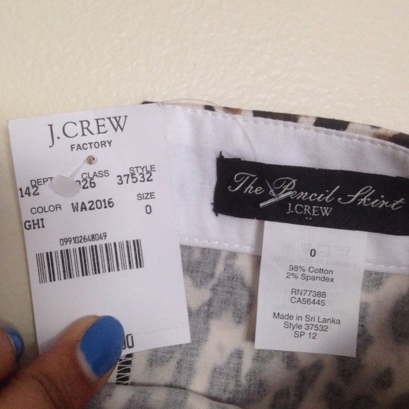 J. Crew Factory Leopard Pencil Skirt - Picture 3 of 3